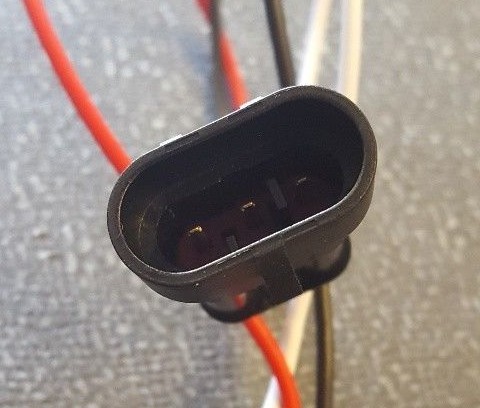 Right Angle PL-3 Pigtail to Female Weathertight Plug SIMILAR 94768 TRUCK-LITE