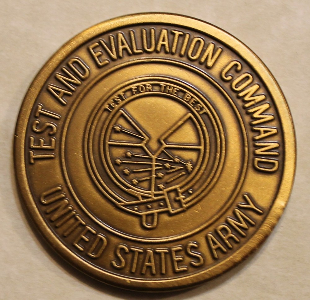 Test and Evaluation Command, Command Sergeant Major CSM Army Challenge Coin