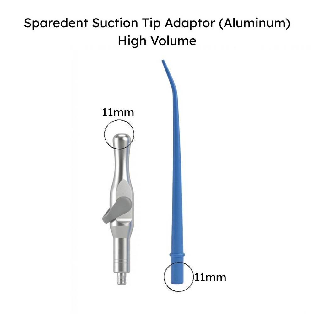 Sparedent Suction Tip Adaptor (Aluminum) - High Volume