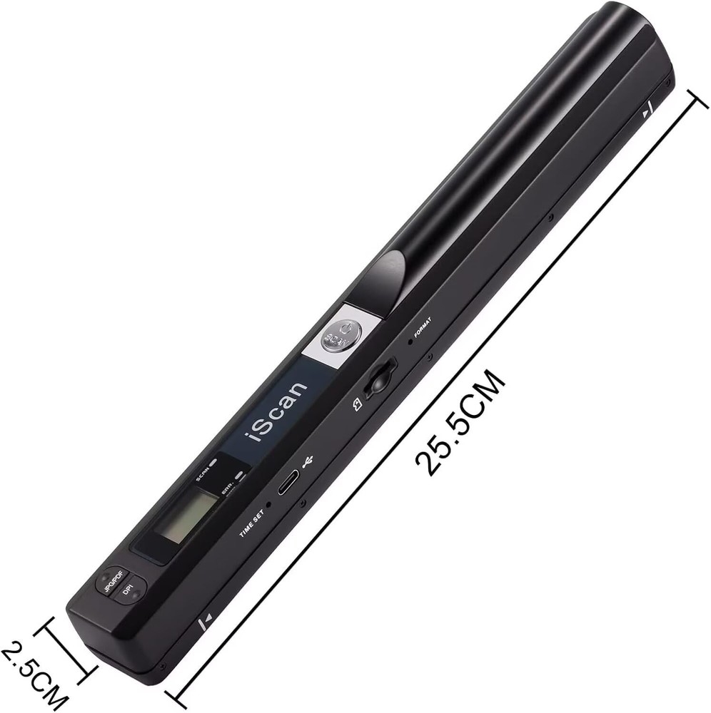 Portable Scanner, Photo Scanner wand for A4 Document reader, Handheld Scanner...