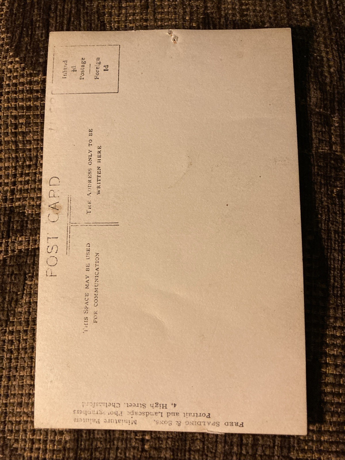 WWI RPPC Royal Artillery Army Soldier in Bandolier Photo Postcard - Chelmsford