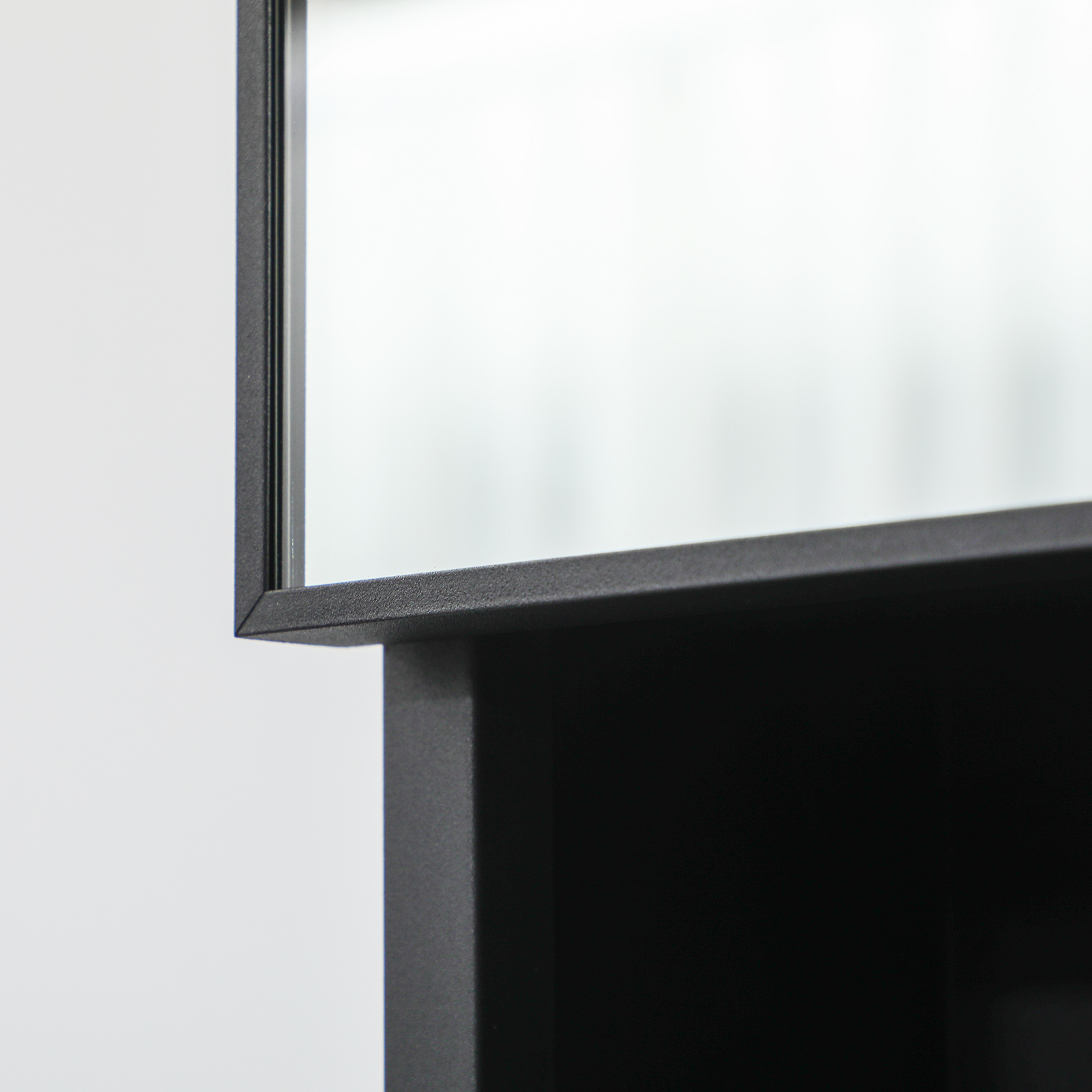 kleankin Wall-Mounted Medicine Cabinet with Mirror, Bathroom Cabinet Black