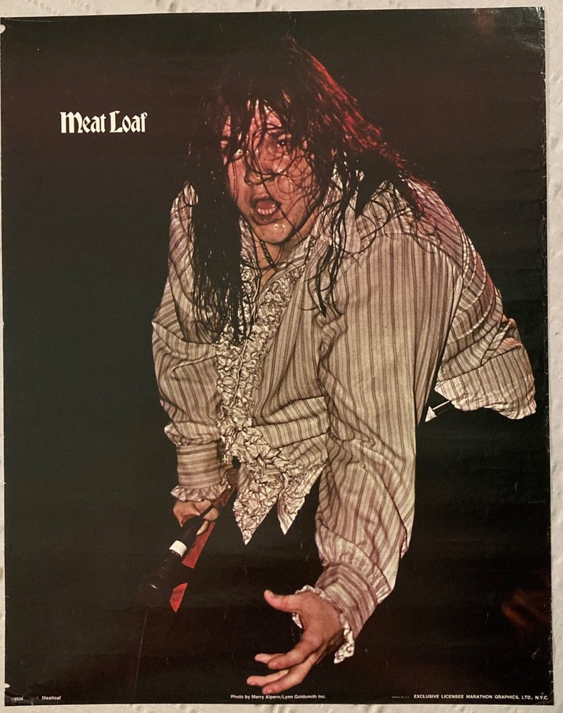 Meat Loaf 1970s Poster Marathon Graphics New York City U