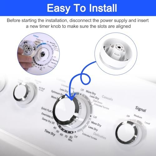 GE Dryer Timer Knob Replacement Part