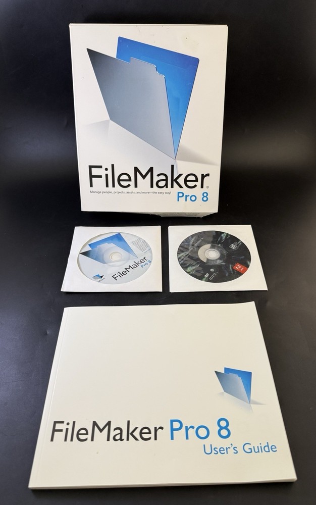 FILEMAKER PRO 8 SOFTWARE & User Guide/Resource Guide FOR Windows AND MAC Vb8