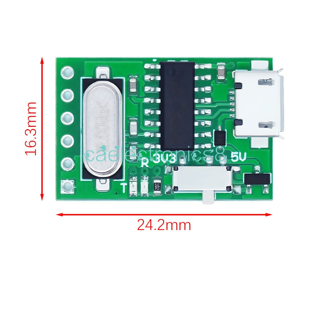 1PCS USB to TTL converter Micro UART module CH340G CH340 3.3V 5V switch