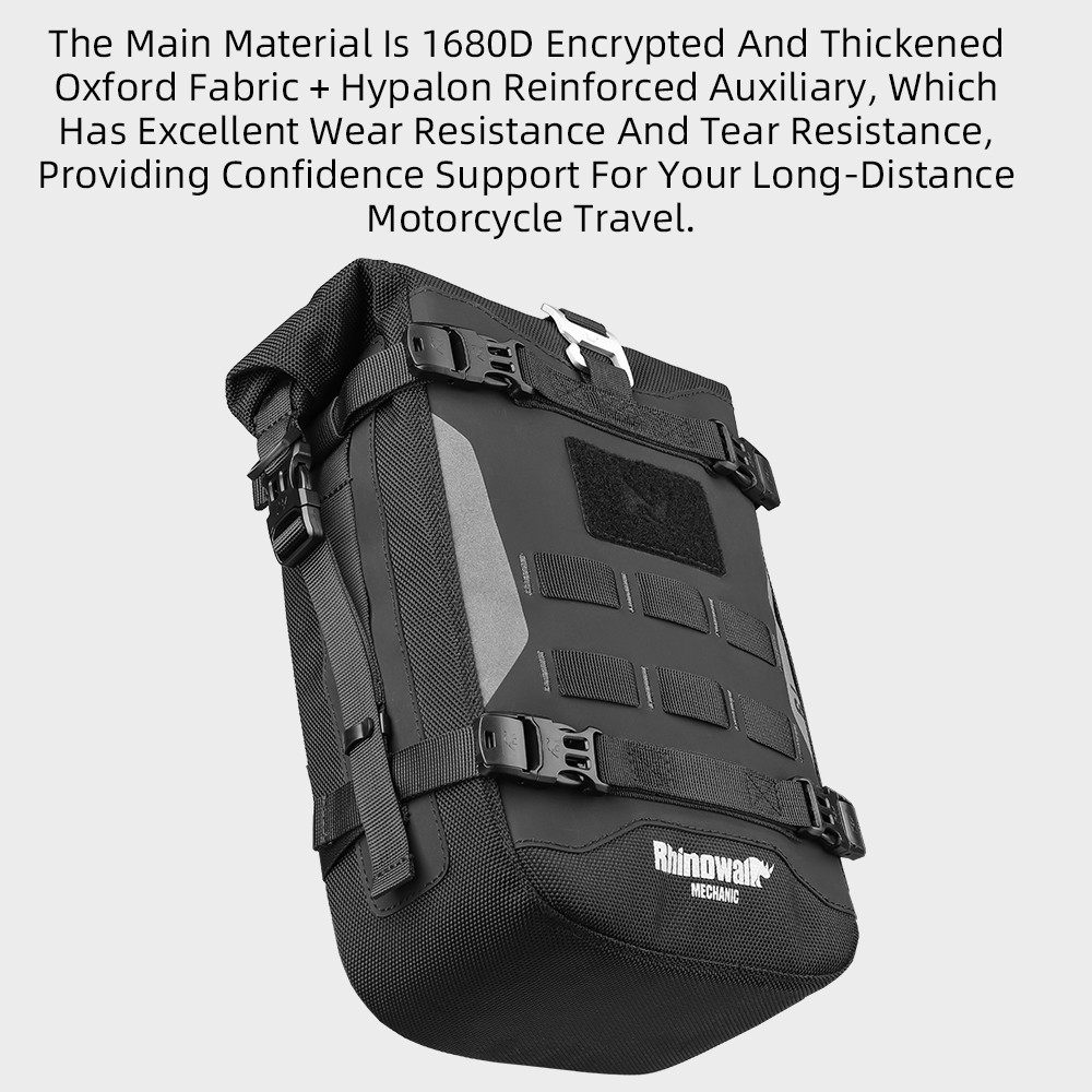 Rhinowalk Motorcycle Crash Bar Bag Waterproof 6L PESupport Board Luggage Storage