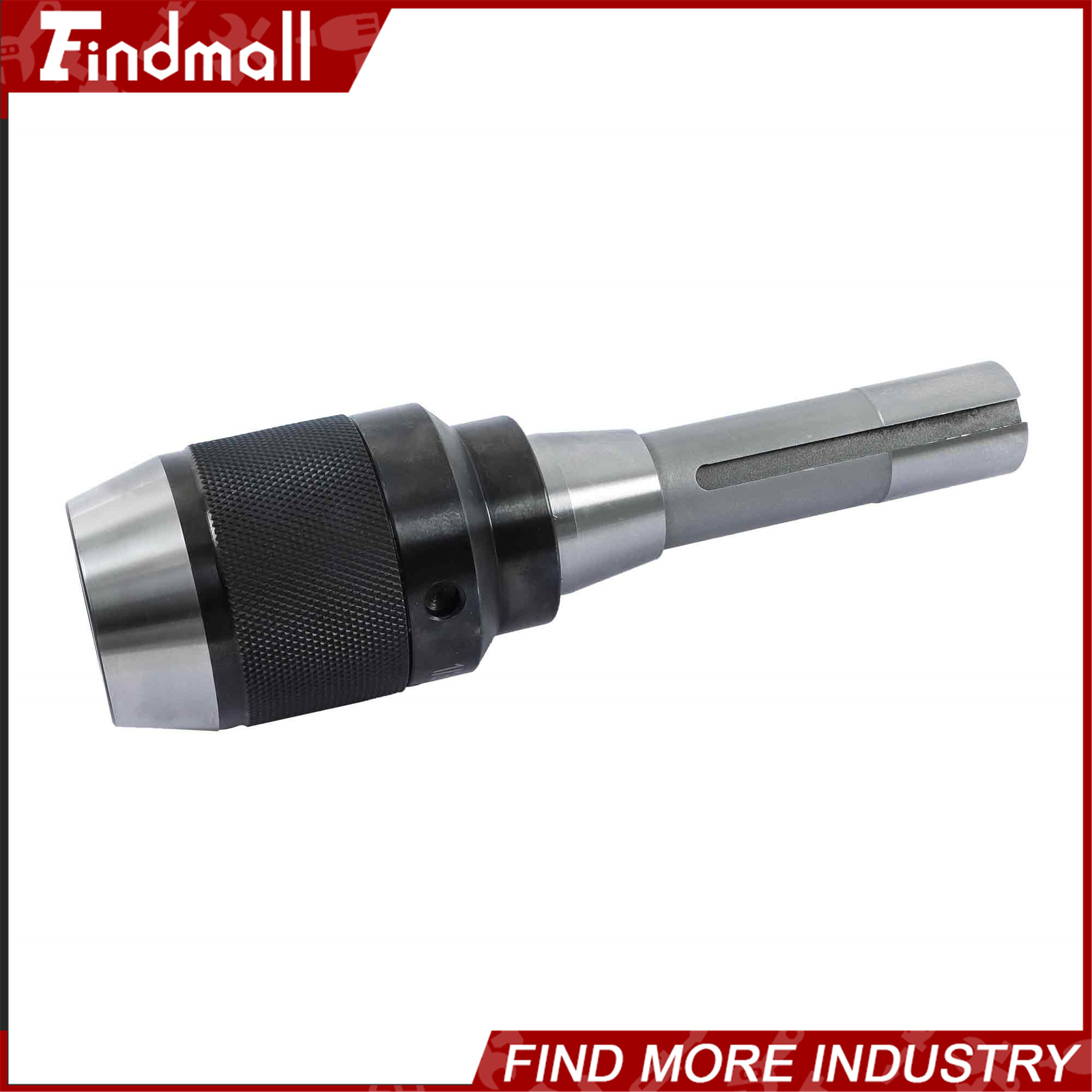 Findmall High Precision Keyless 1/32" - 1/2" Drill Chuck with R8 Integral Shank