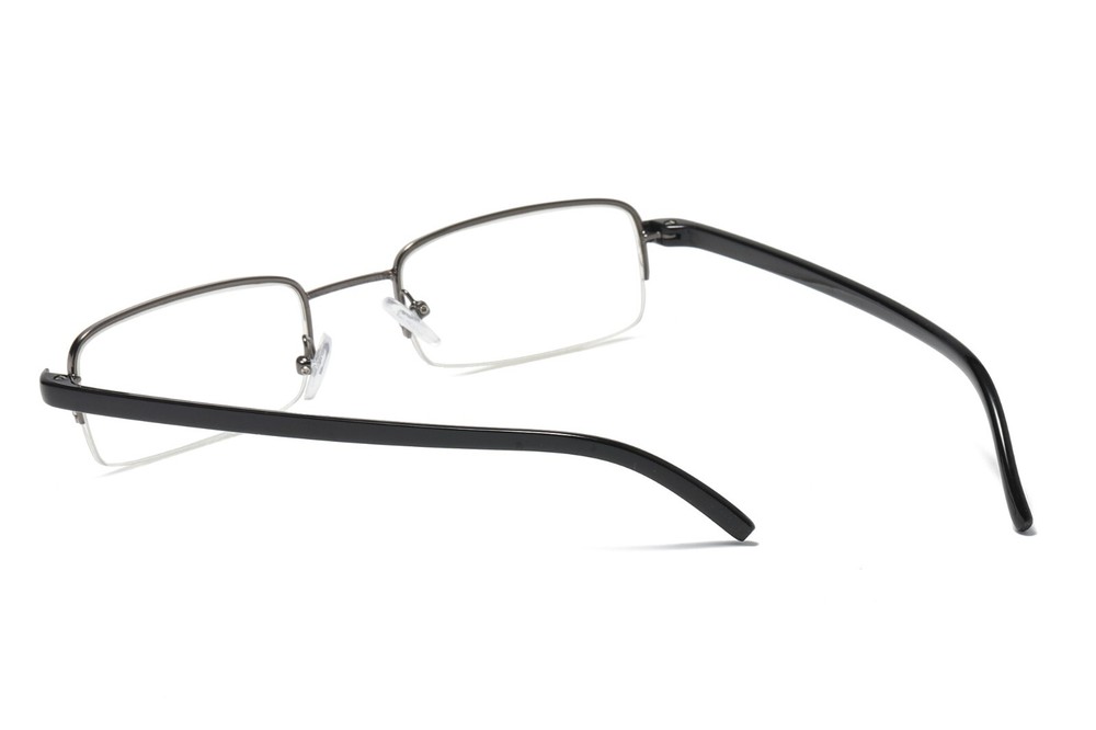 8 Pairs Mens Half Frame Lightweight Rectangular Reading Glasses Classic Readers