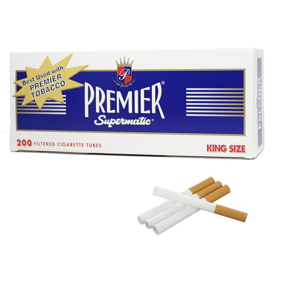 Premier Full Flavor King Size - 10 Boxes - 200 Tubes Box Supermatic