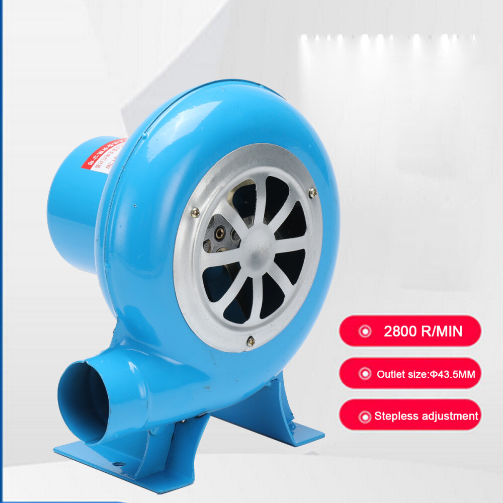 80W Combustion Blower Home Stove Fire Electric Fan Adjustable Speed 110V for BBQ