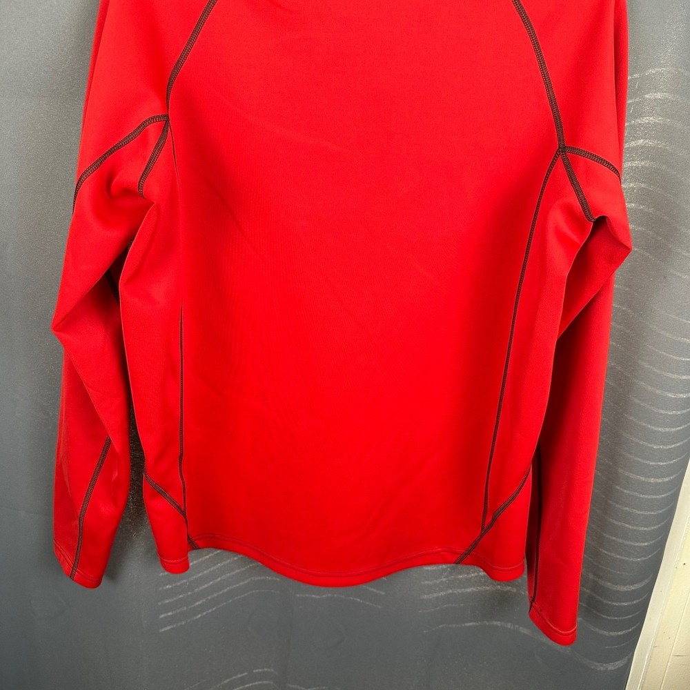 Sunice Mens S77000 Quarter Zip Pullover Red Performance Golf Jacket Medium