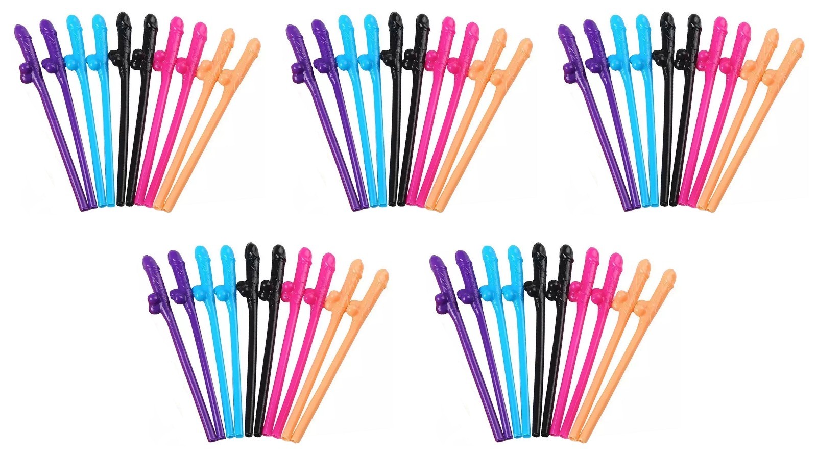 Novelty Penis Straws Bachelorette Party Supplies Decorations Dick Drinking Favor