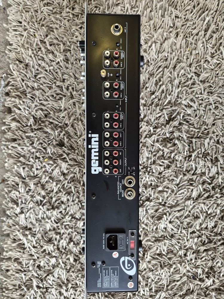 Gemini PMX-1800 4-Channel Analog DJ Mixer Tabletop Equalizer Auto BPM Echo Delay