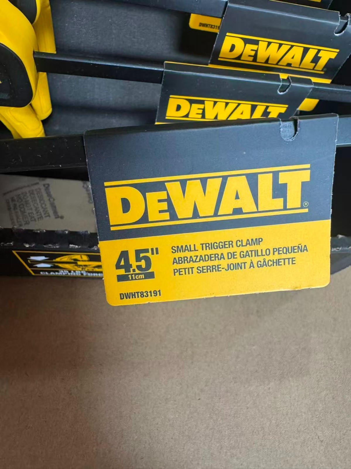 6-Pack Dewalt DWHT83191 4-1/2" Small Trigger Clamp