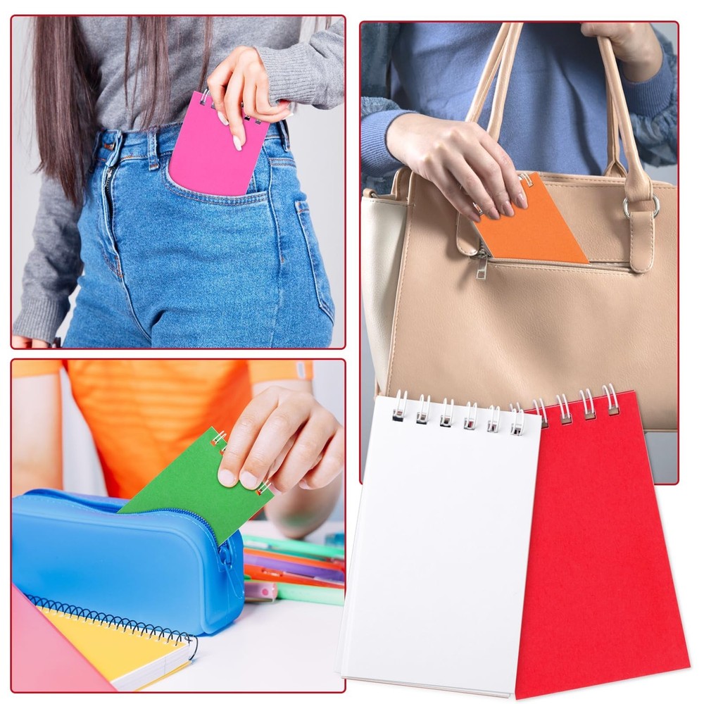24Pack Pocket Notebook Bulk Small Notepad Pocket Notepad Small Spiral Noteboo...