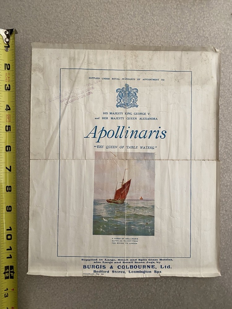 Original Titanic White Star Advertisement Pre-Sinking