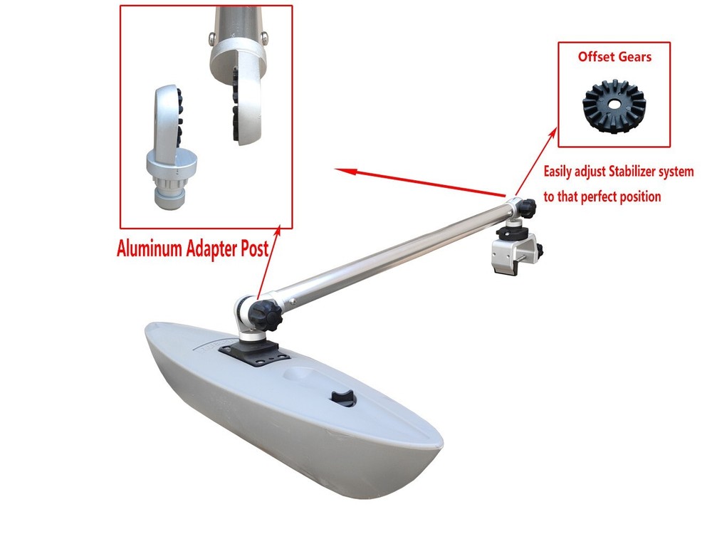 Brocraft Canoe Outriggers/Canoe Stabilizers System