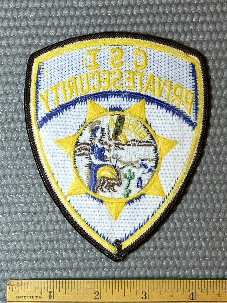 CSI Private SecurityShoulder Patch unused