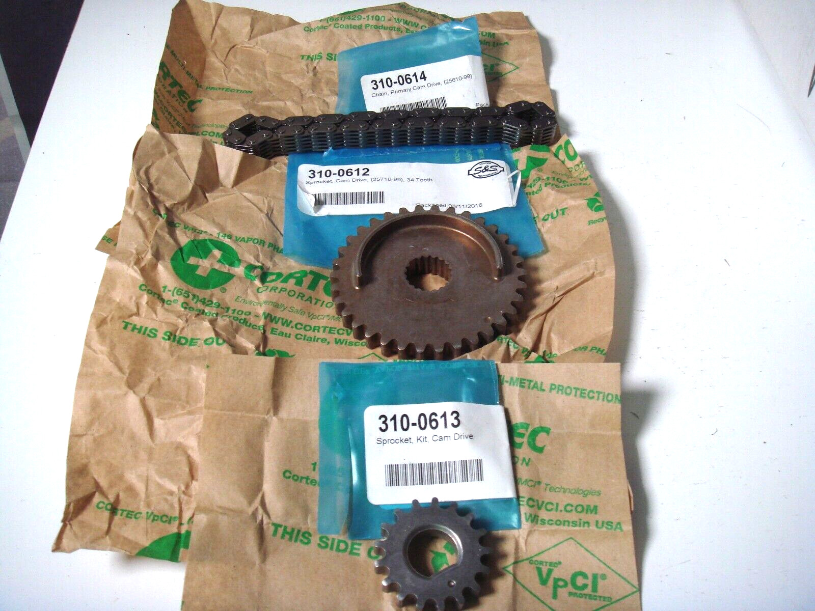 Harley TC (3) Cam Drive 34 Tooth, Primary Chain, Crank Sprocket  S&S Cycle  S4