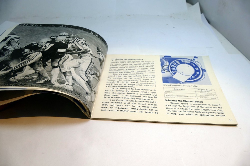 Canon AE-1 camera Manual Guide Instructions EN Instruction Guide