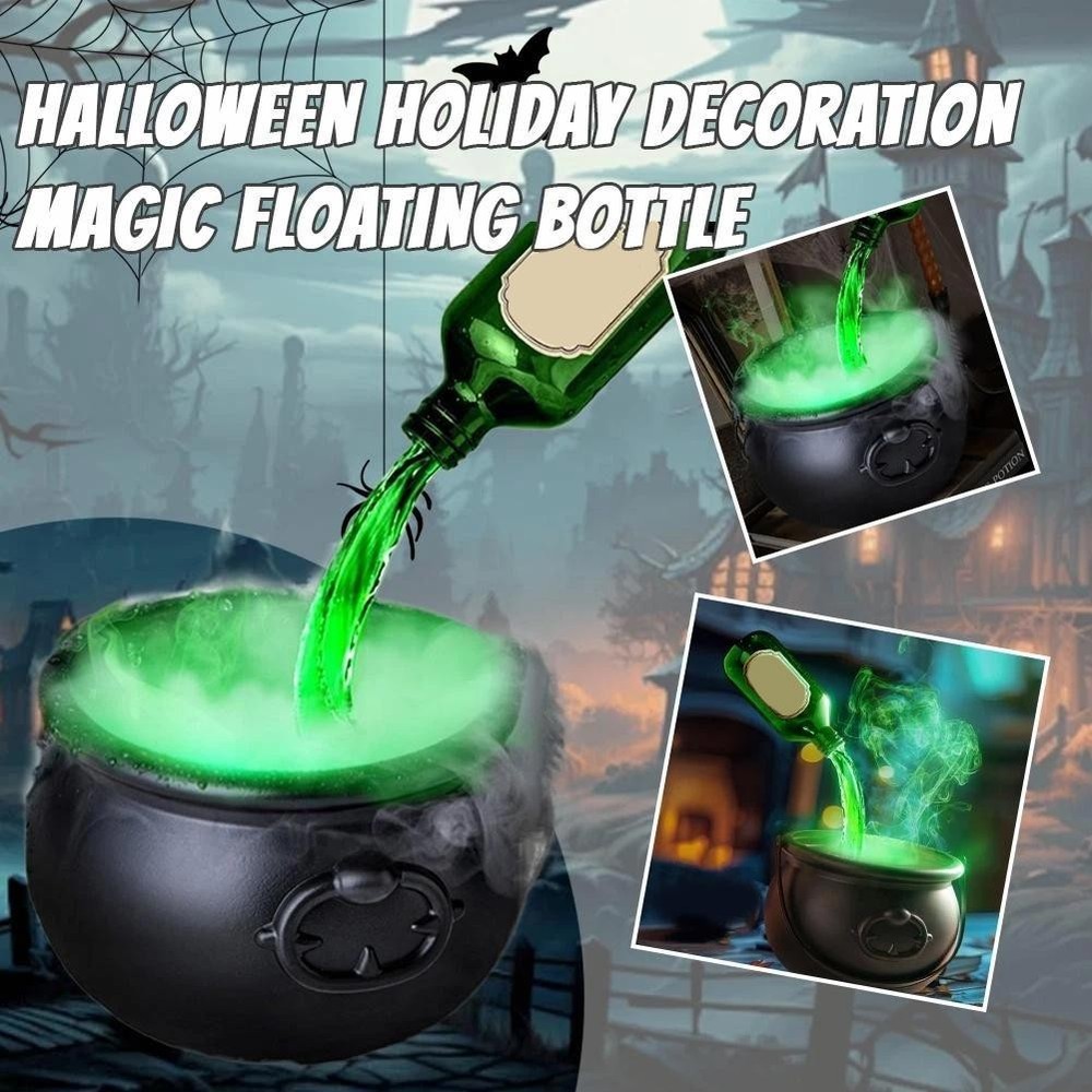 Halloween Black Wizard Bowl Magic Float Bottle And Diffuser Indoor Home Bar Magi