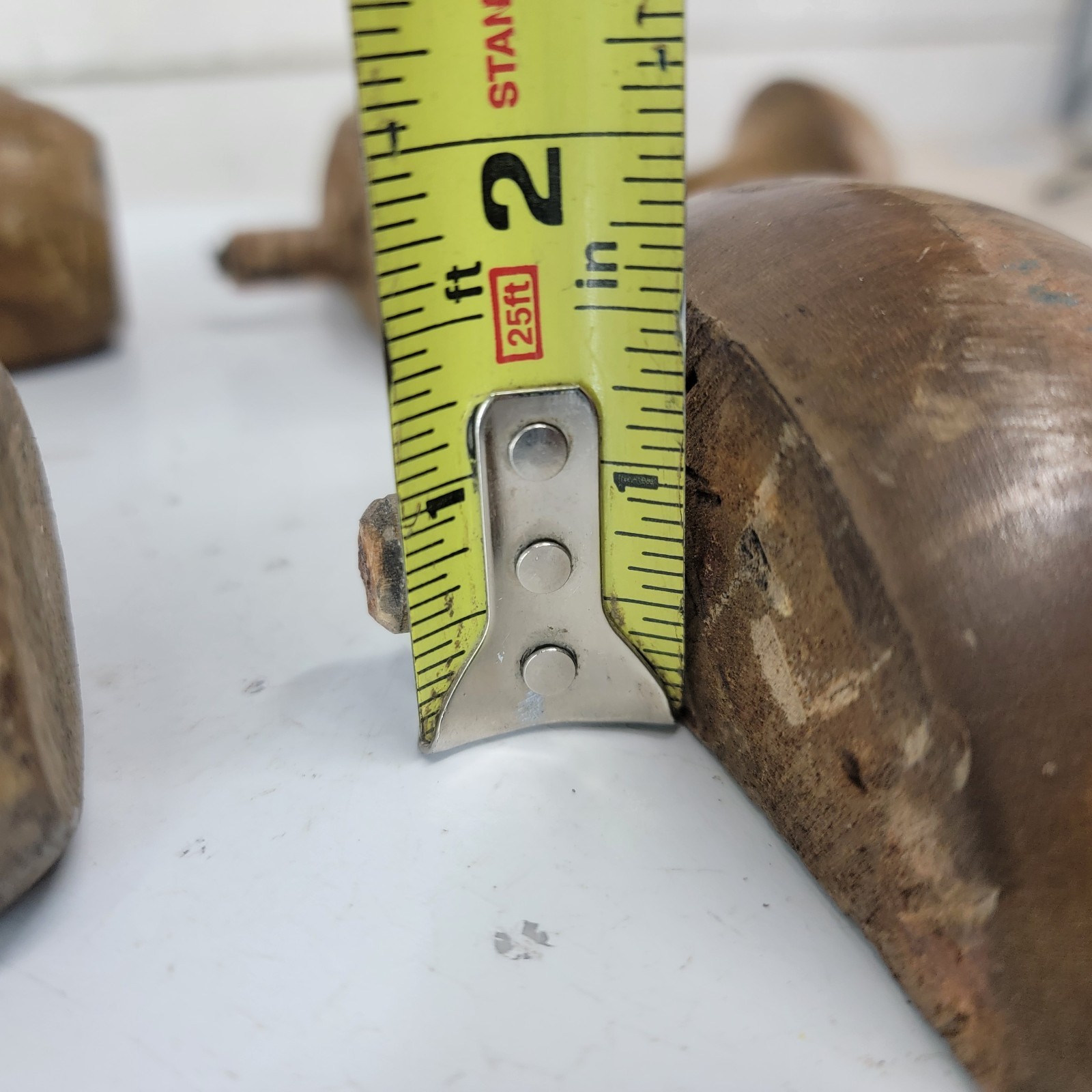 Set of 4 Vintage Solid Wood Furniture Feet Legs Salvaged Cabinet Sofa