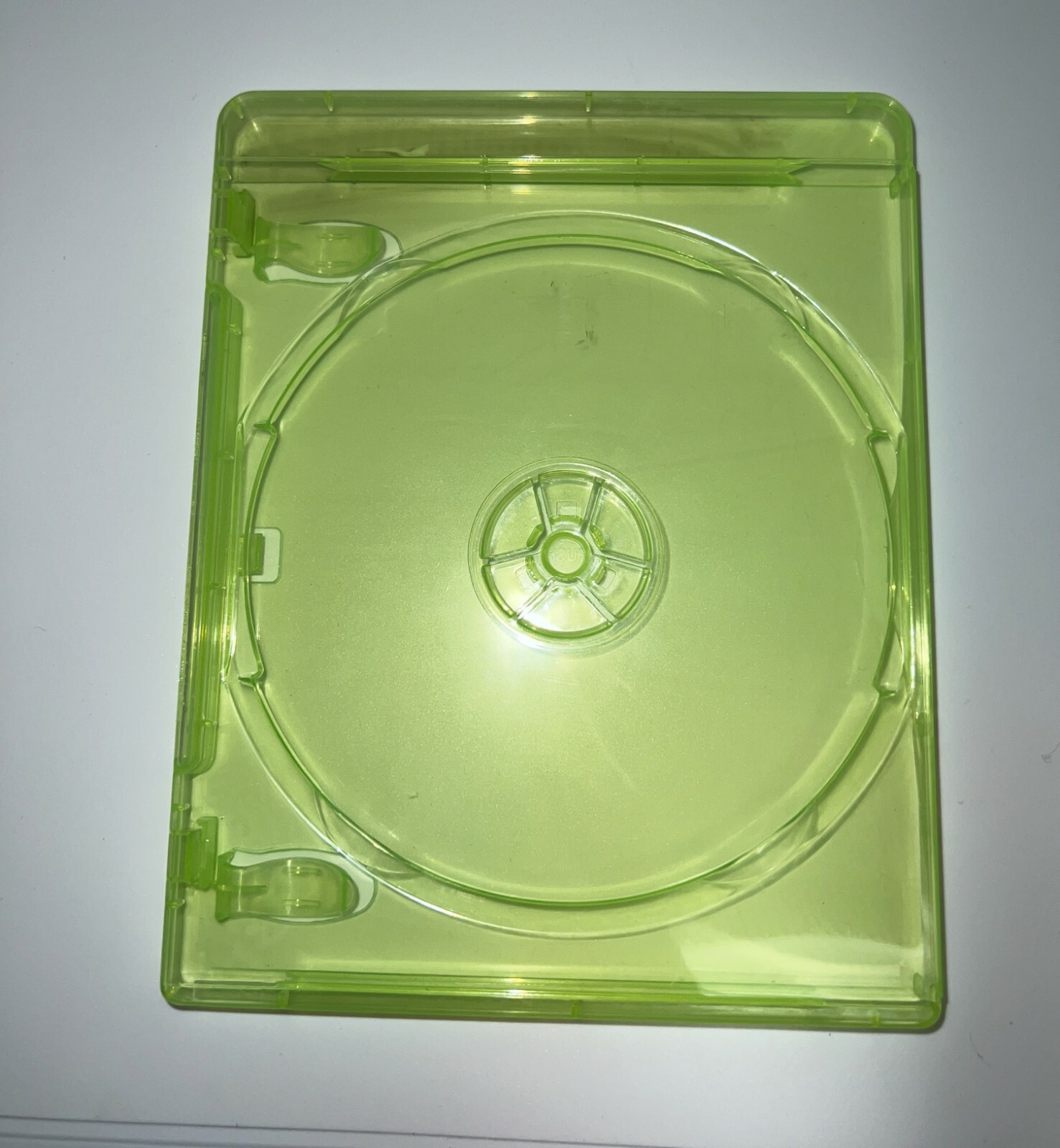 2 NEW Grn-Ray Disc Case, NO ARTWORK SLEEVE , No Logo, Transparent Green, GRN-RAY
