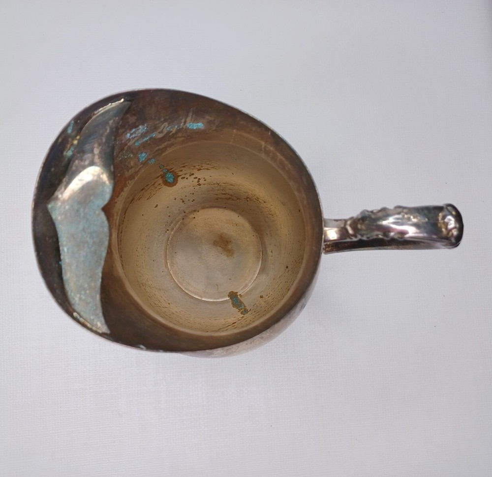 F B Rogers Silver Company Silver Pitcher Handle & Footed