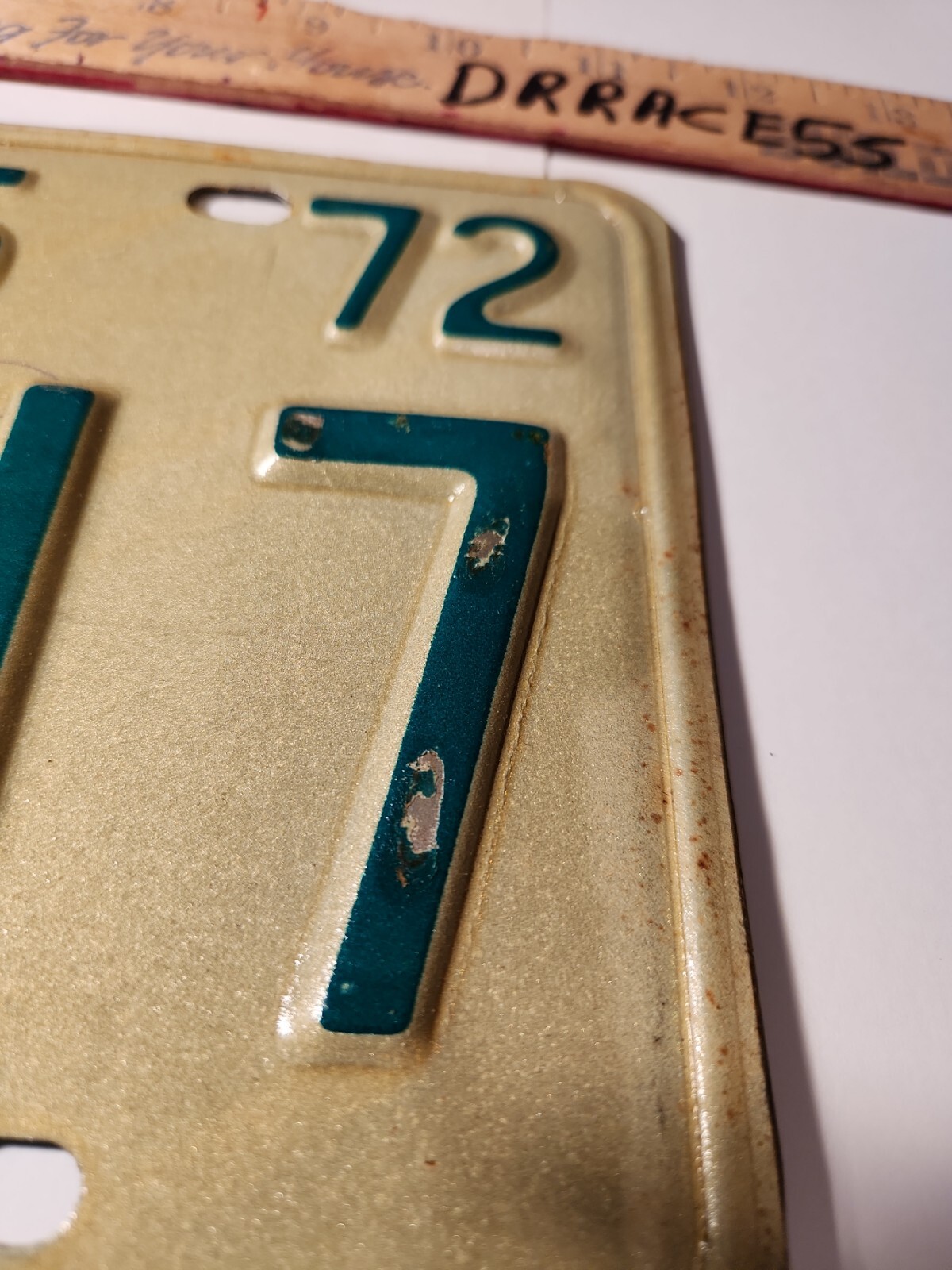 1972 72 Texas License Plate Pair SET VINTAGE ANTIQUE CLASSIC car FKM 417