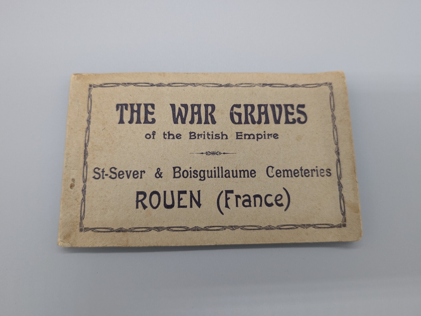 WWI WAR GRAVES OF THE BRITISH EMPIRE St-Sever & Boisguillaume Cemeteries