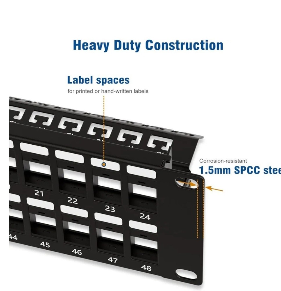iwilllink 48 port keystone patch panel