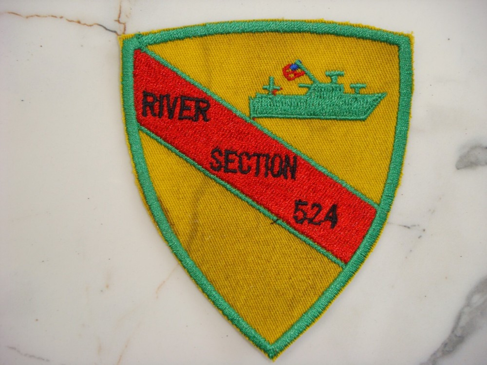 US NAVY RIVER SECTION 524, VIETNAM WAR PATCH