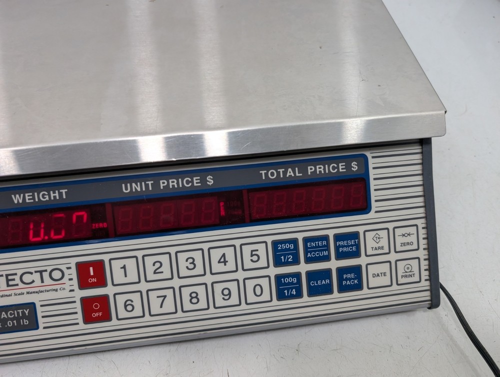 Cardinal Detecto Digital Price Computing Scale Counter Model PC-30-A Working