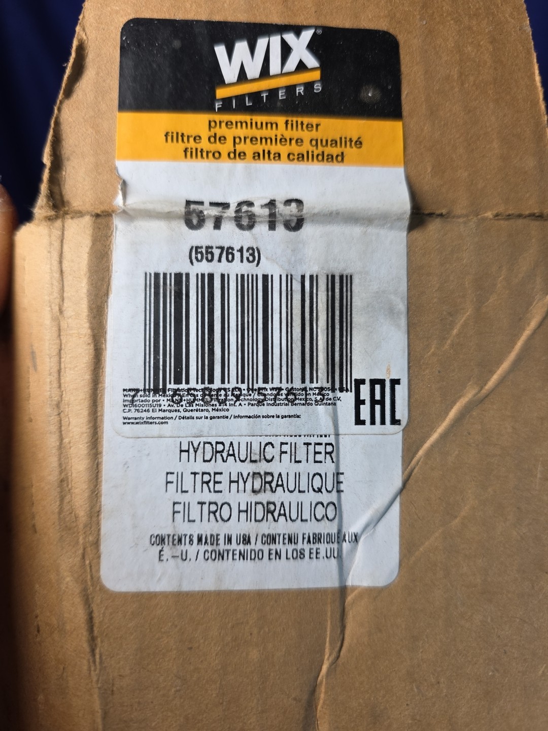 Wix Hydraulic Filters 57613 (557613)