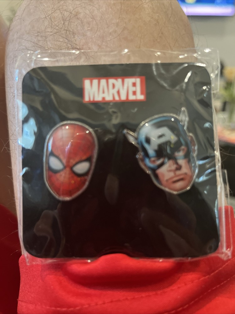 2017 Marvel Pin Set: Spider-Man & Captain America
