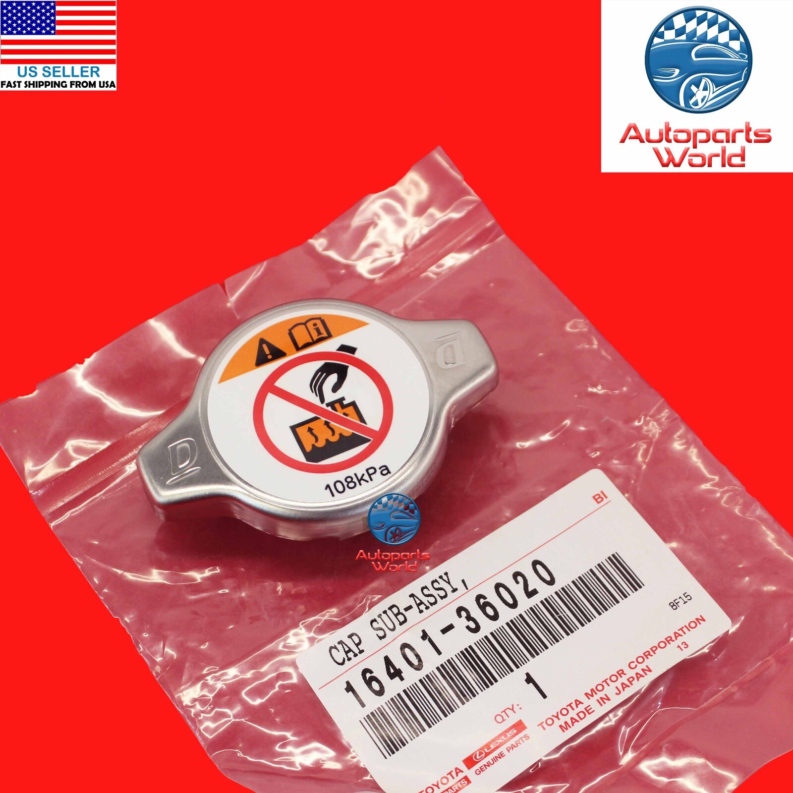 GENUINE TOYOTA AVALON HIGHLANDER 4RUNNER TUNDRA YARIS RADIATOR CAP 16401-36020