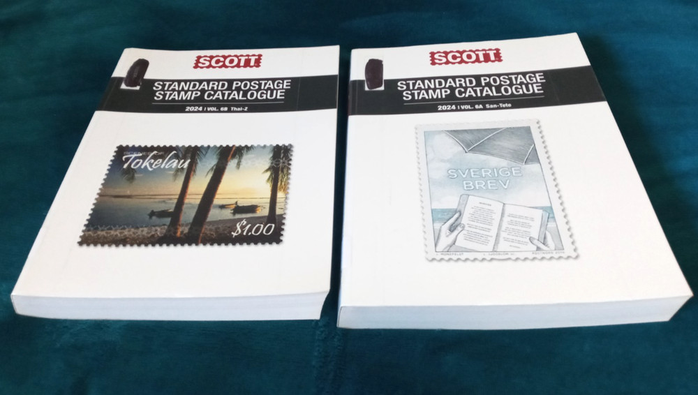 Scott Stamp Catalog 2024 Volume 6A & 6B - COUNTRIES  Reference Book Lot