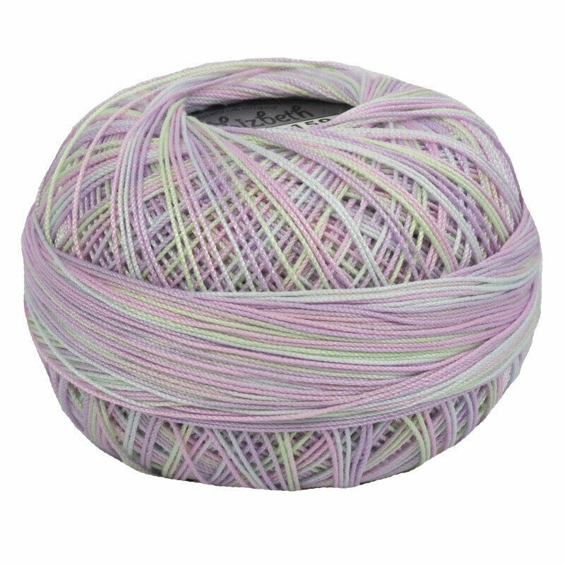 Lizbeth Egyptian Cotton Crochet Thread Size 40 Color 159 Easter Eggs