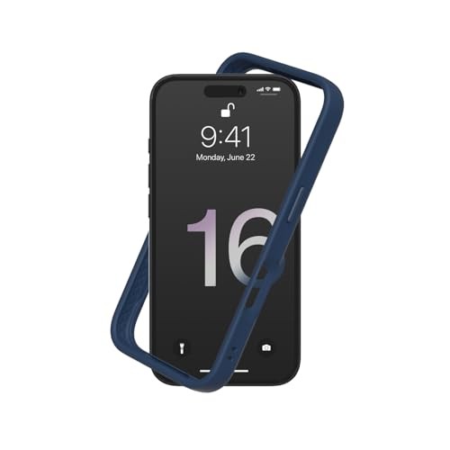 Bumper Case Compatible with [] | CrashGuard - Shock iPhone 16 Navy Blue