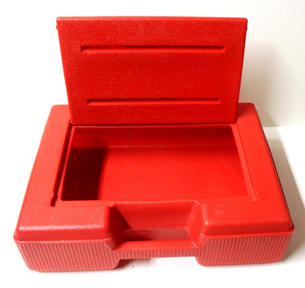 Vintage TYCO Super Blocks Storage Case Red