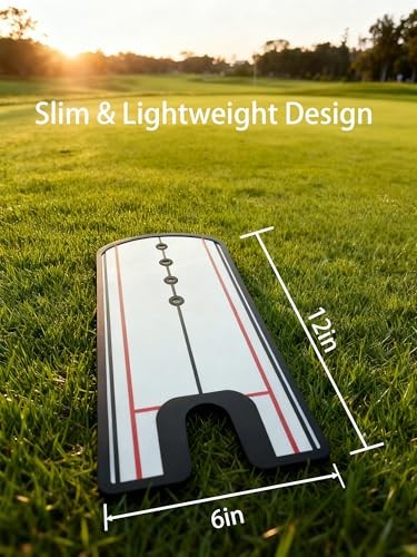 Ultra-Thin Golf Putting Mirror | Alignment Training Aid for Eye Position,
