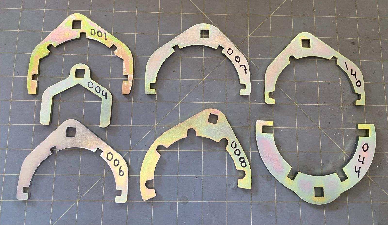 ALL SHOWER AND KITCHEN SINK DRAIN, WRENCHES (7 WR. SET)