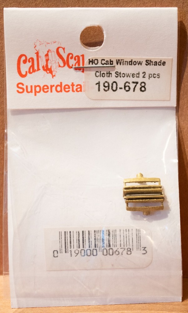 Cal-Scale #678 Cab Window Shade Cloth -- Stowed Position pkg(2)