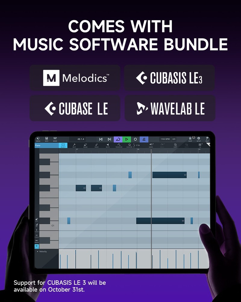 Donner STARRYPAD MINI USB MIDI Controller App Controller With Software | Gray