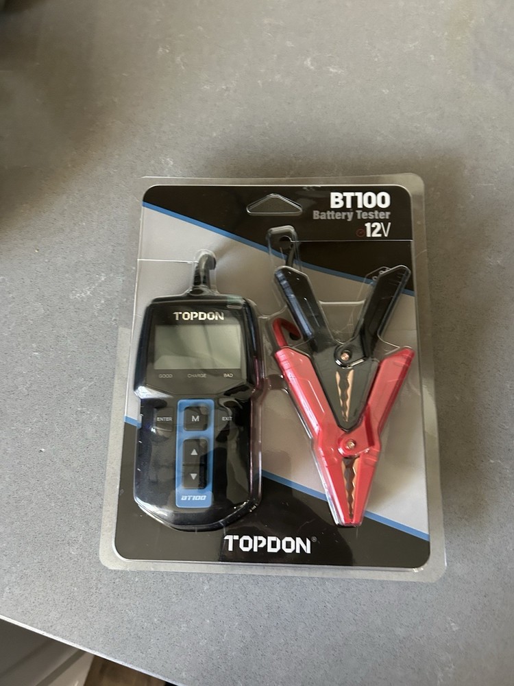 Topdon Battery Tester Bt100 12V Load Testing Tool Easy To Read