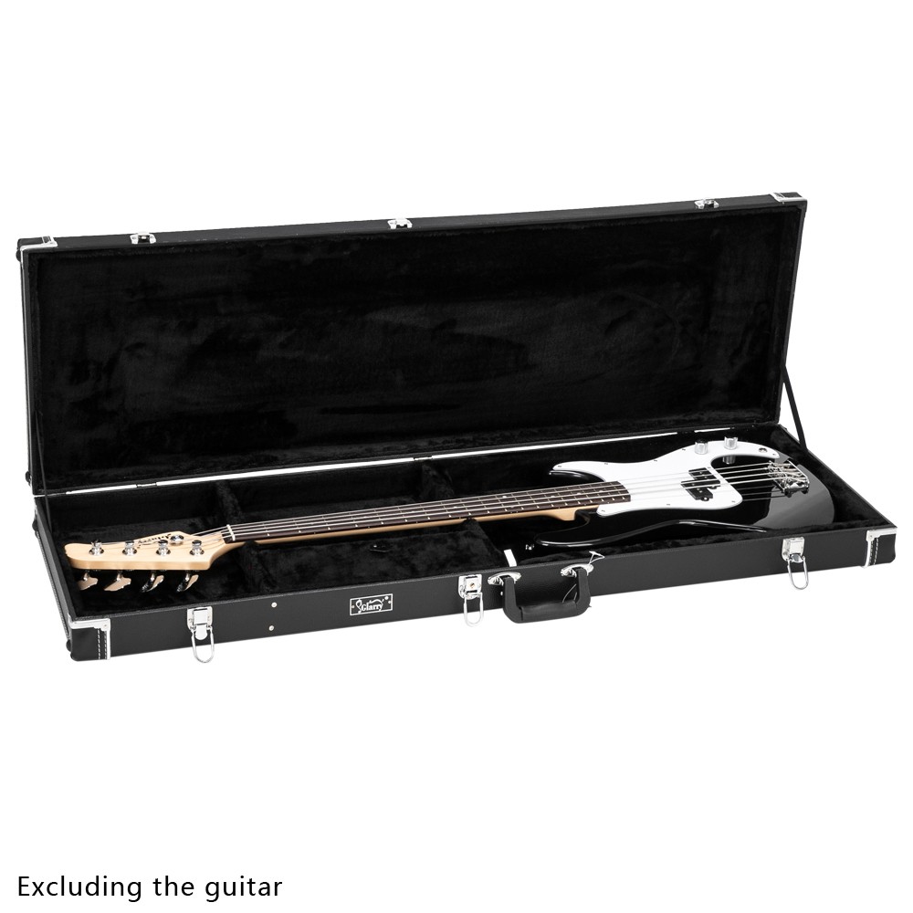 High Grade Electric Guitar Square Hard Case Flat Black