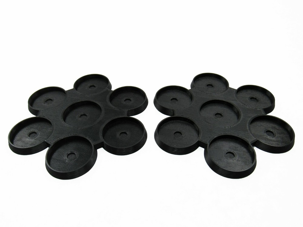 32mm 7-Man Move Trays (x2), Bits & Accessories Tabletop Wargame Mini, 3D Printed