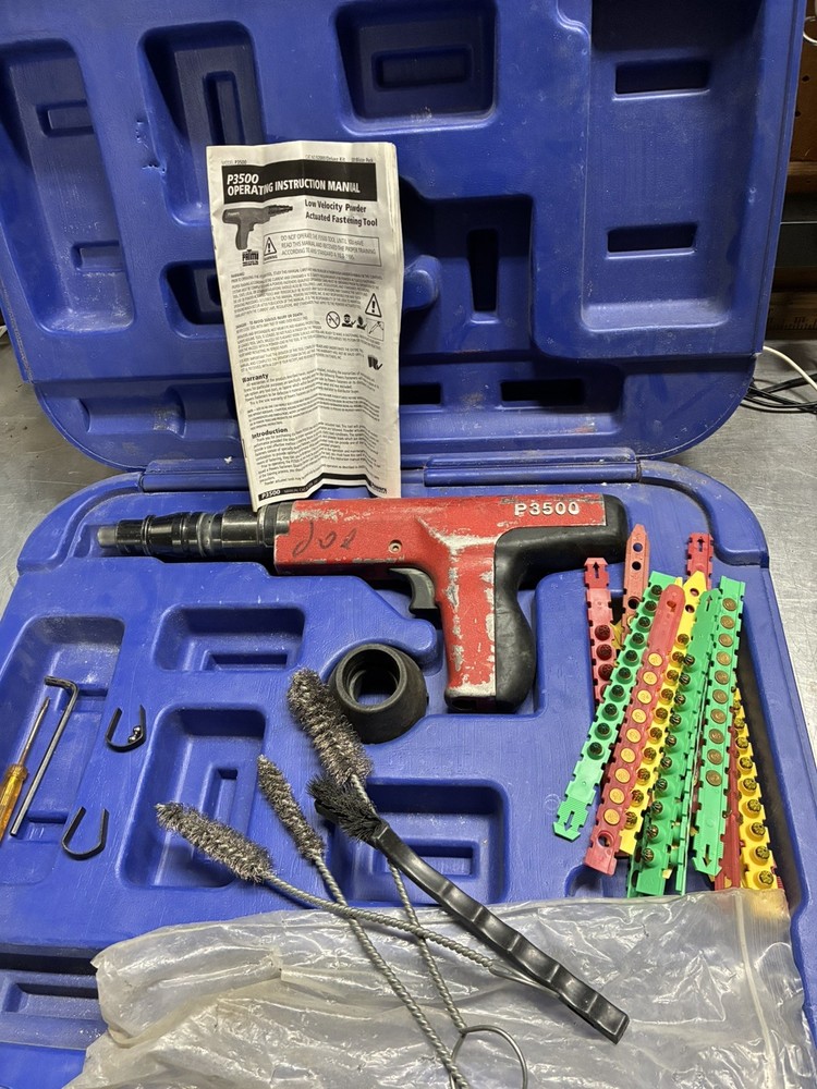 Power Actuated Tool Powers P3500 W/-case And Extras