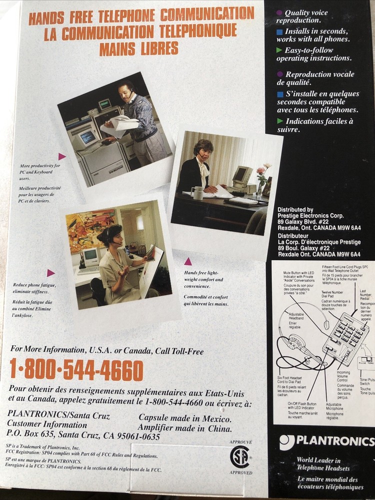 New Plantronics SP 04